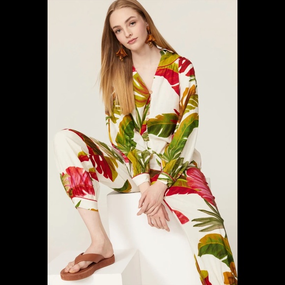 FARM Rio Spring Forest Jumpsuit Sz XS - Picture 4 of 15